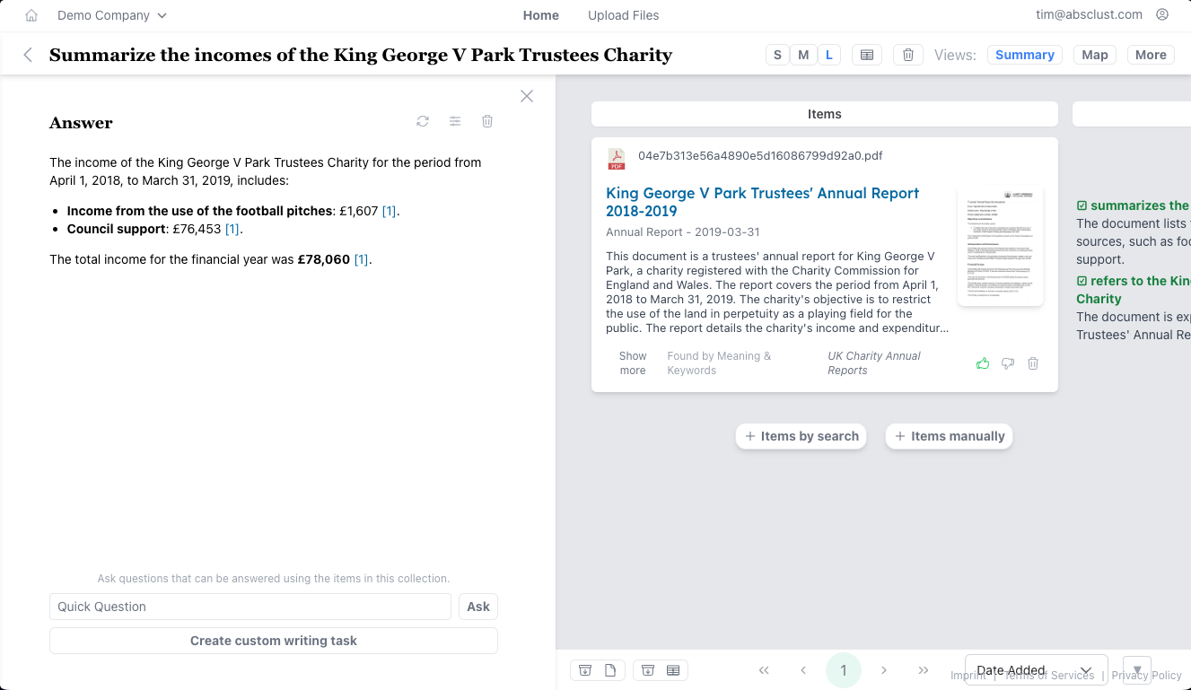 summaries